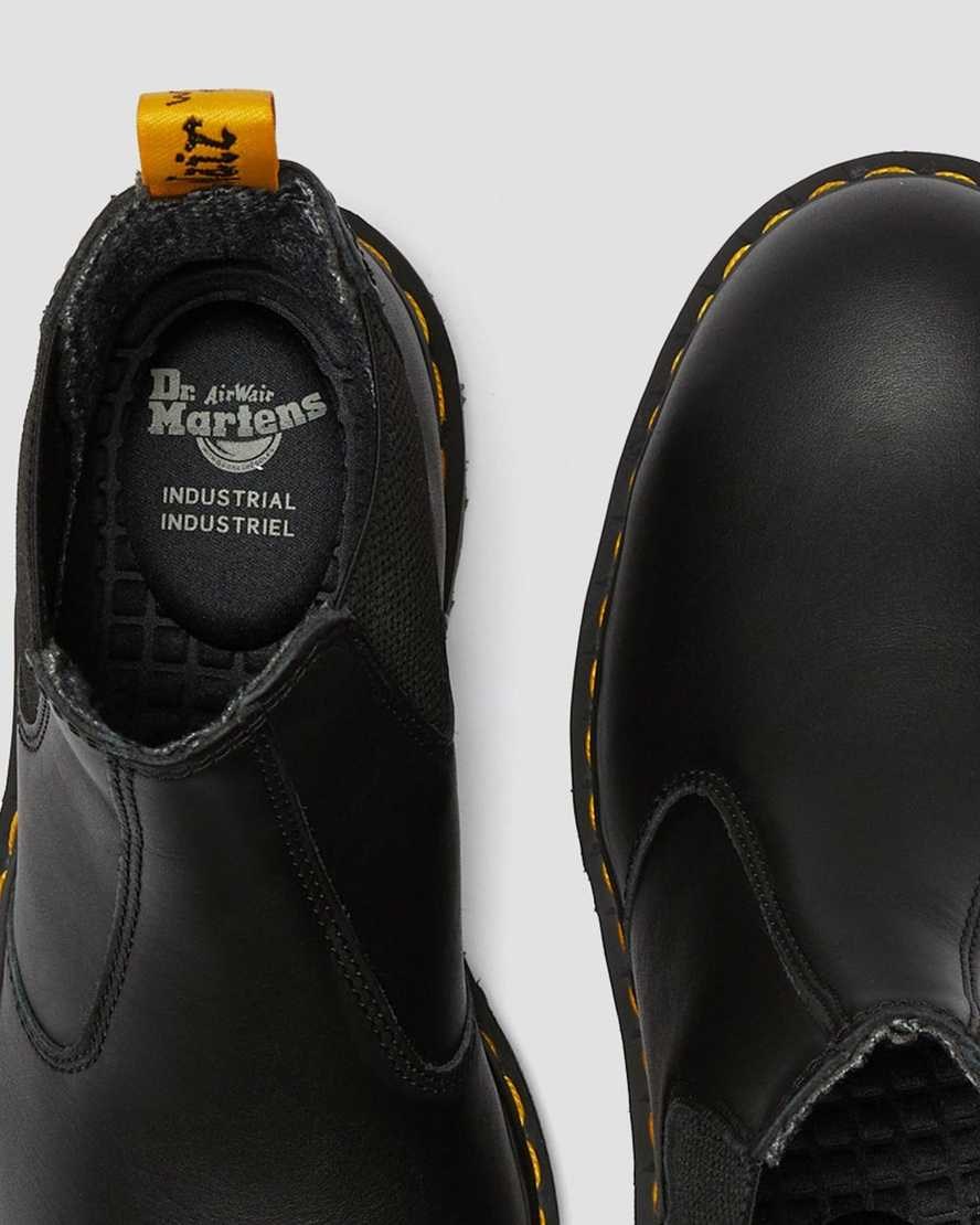 Dr Martens Fellside Full Grain Chelsea Work Men's Ankle Boots Black Industrial Full Grain | VRHOIS640