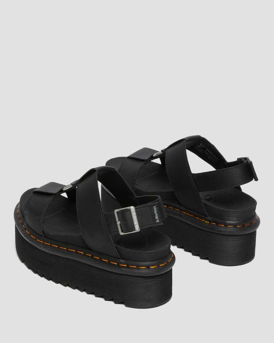 Dr Martens Francis Leather Women's Strap Sandals Black Hydro Leather | ZSUWAE710