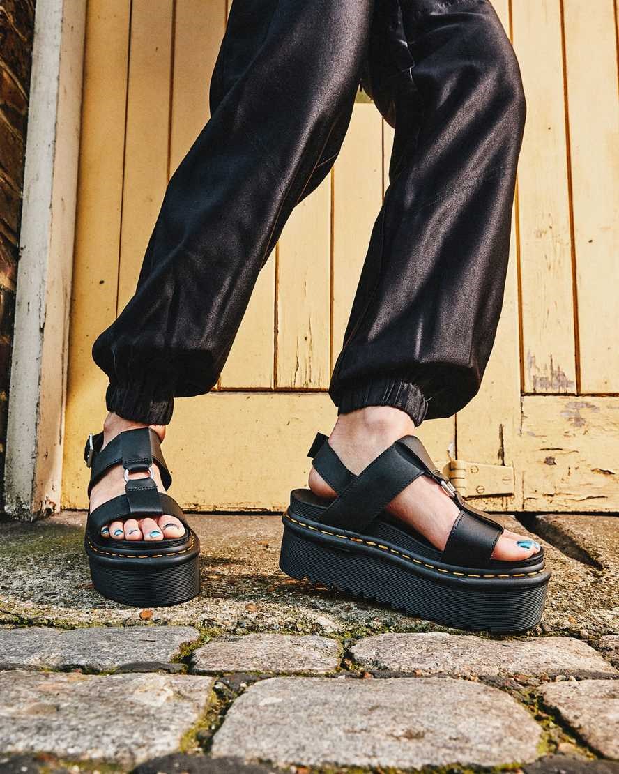 Dr Martens Francis Leather Women's Strap Sandals Black Hydro Leather | ZSUWAE710