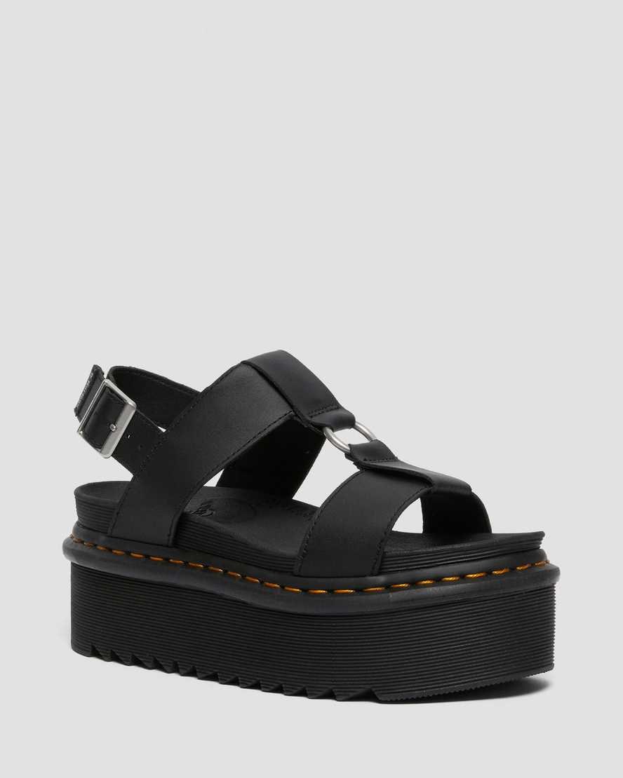 Dr Martens Francis Leather Women\'s Strap Sandals Black Hydro Leather | ZSUWAE710