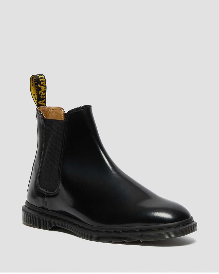 Dr Martens Graeme II Smooth Leather Men\'s Ankle Boots Black Polished Smooth | NPCLTS329