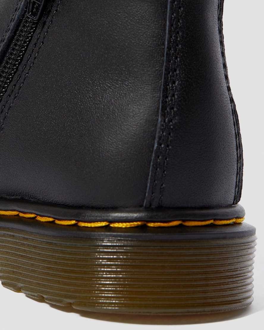 Dr Martens Infant/Toddler 2976 Softy T Leather Kids' Chelsea Boots Black Softy T | WDKBIR649