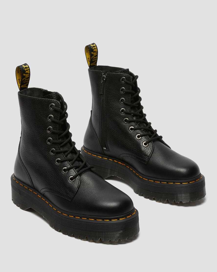 Dr Martens Jadon Pisa Leather Men's Lace Up Boots Black Pisa | PFRGBM058