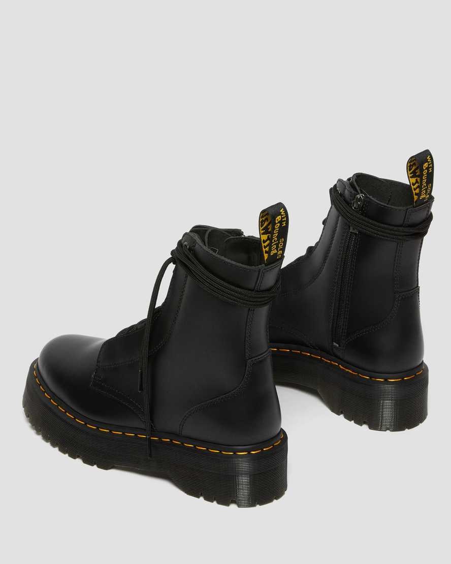 Dr Martens Jarrick Smooth Leather Men's Lace Up Boots Black Smooth Leather | KHOPBW462