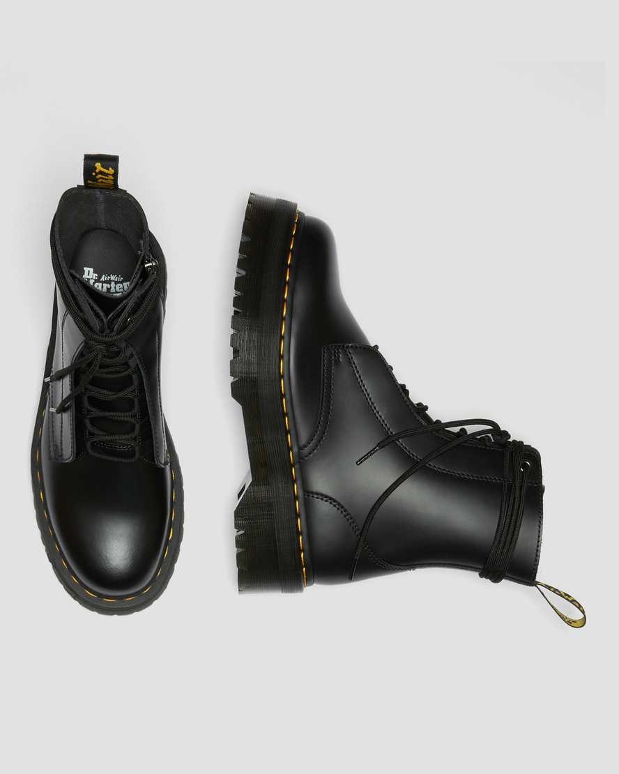 Dr Martens Jarrick Smooth Leather Men's Lace Up Boots Black Smooth Leather | KHOPBW462