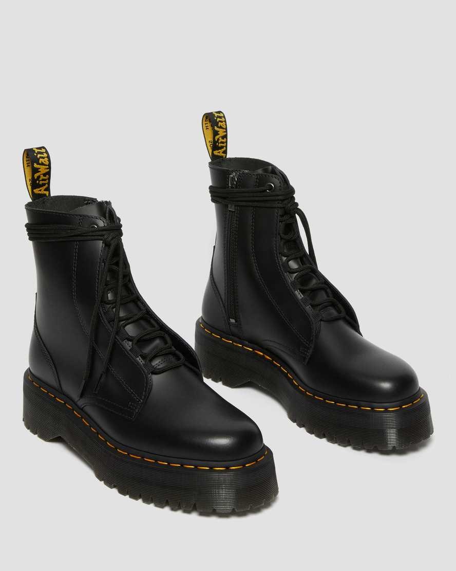 Dr Martens Jarrick Smooth Leather Men's Lace Up Boots Black Smooth Leather | KHOPBW462