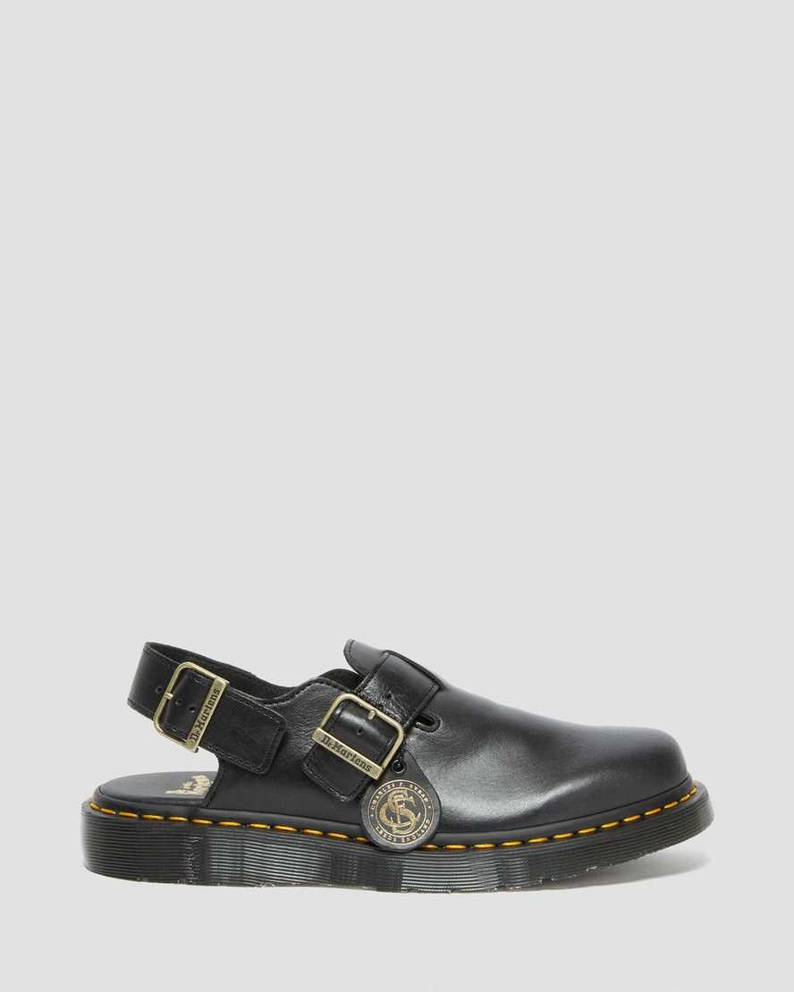 Dr Martens Jorge Made in England Leather Men's Slingbacks Black | HQKICL573