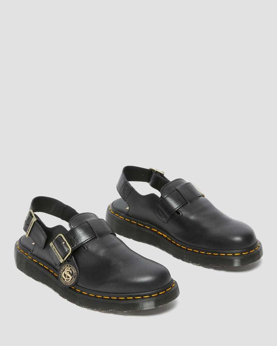 Dr Martens Jorge Made in England Leather Men's Slingbacks Black | HQKICL573