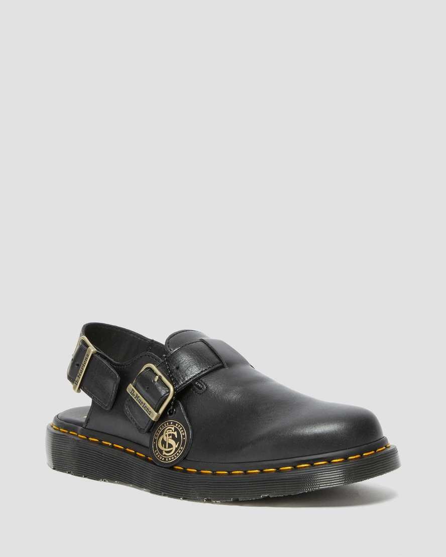 Dr Martens Jorge Made in England Leather Men\'s Slingbacks Black | HQKICL573