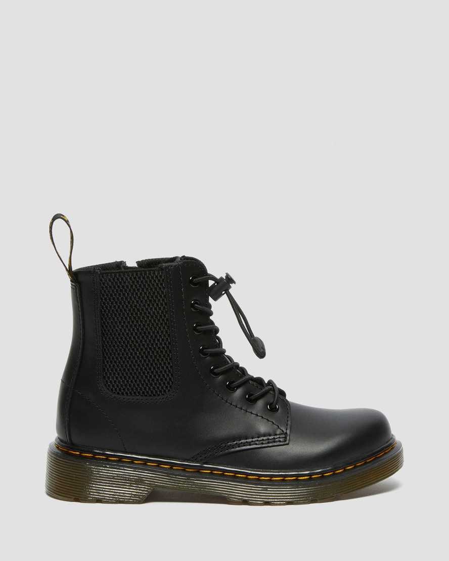 Dr Martens Junior 1460 Harper Leather Kids' Booties Black Romario | CPWRUH031