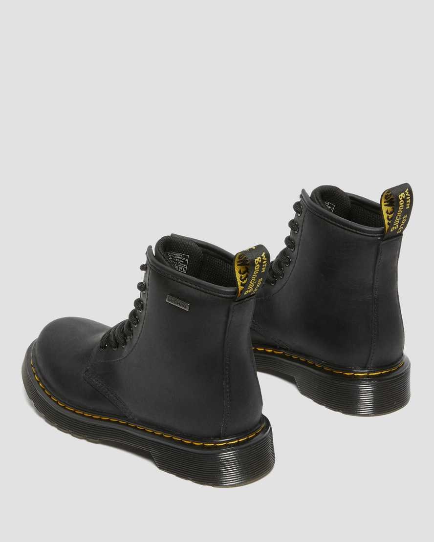 Dr Martens Junior 1460 Waterproof Leather Kids' Booties Black Republic Wp | KPQFBJ564