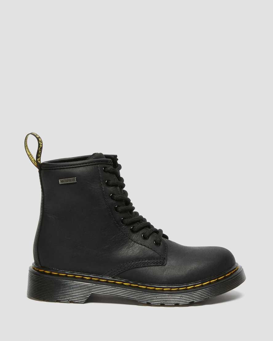 Dr Martens Junior 1460 Waterproof Leather Kids' Booties Black Republic Wp | KPQFBJ564