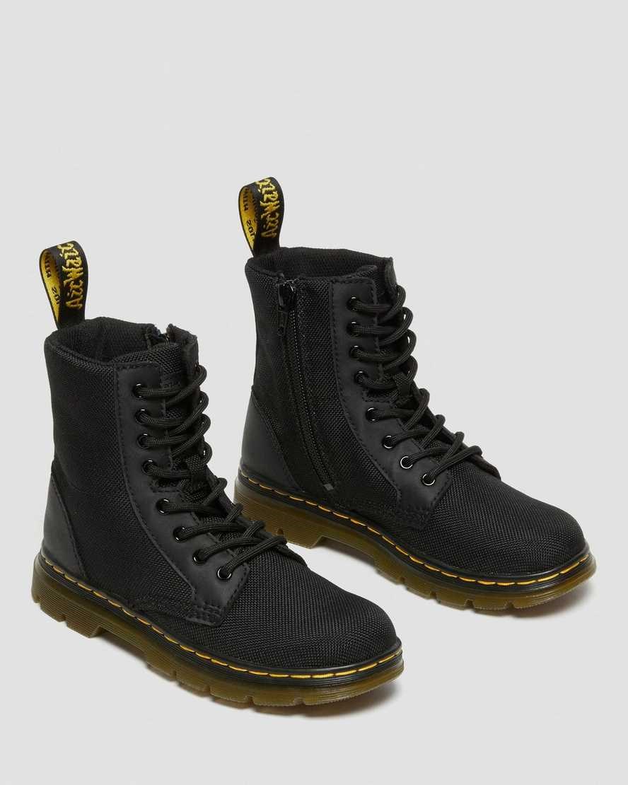 Dr Martens Junior Combs Extra Tough Poly Kids' Casual Boots Black Extra Tough Poly | FGEQNO521