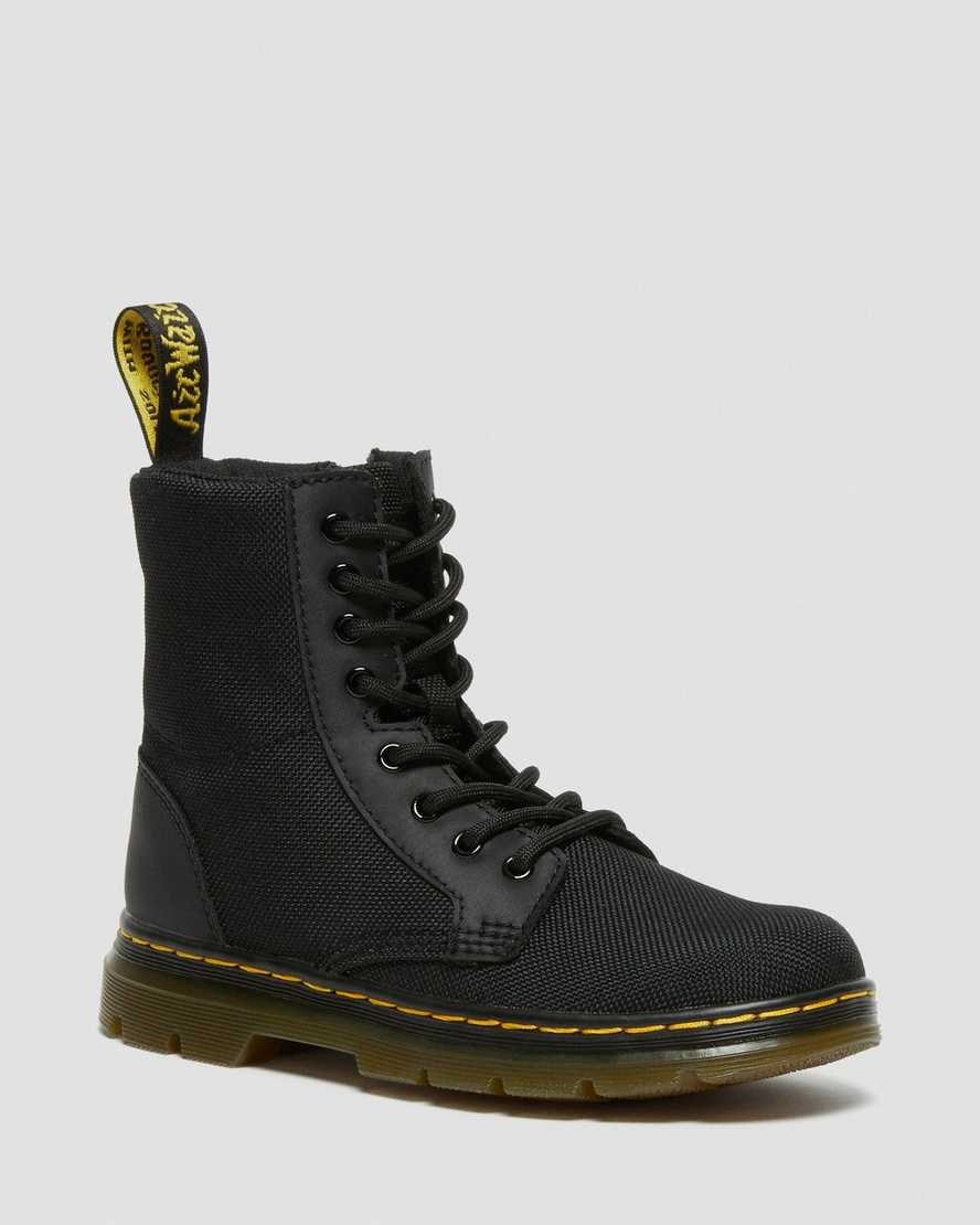 Dr Martens Junior Combs Extra Tough Poly Kids' Casual Boots Black Extra Tough Poly | FGEQNO521