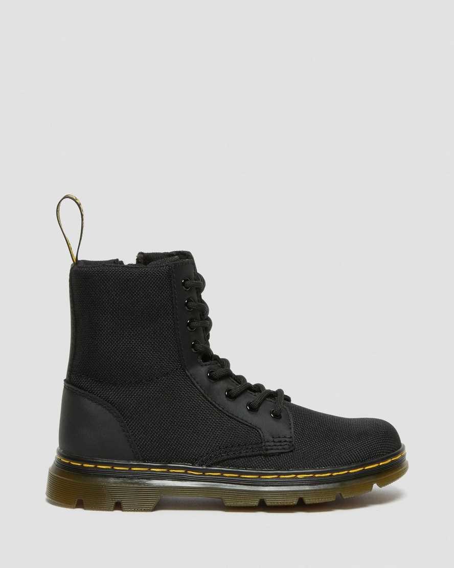 Dr Martens Junior Combs Extra Tough Poly Kids' Casual Boots Black Extra Tough Poly | FGEQNO521