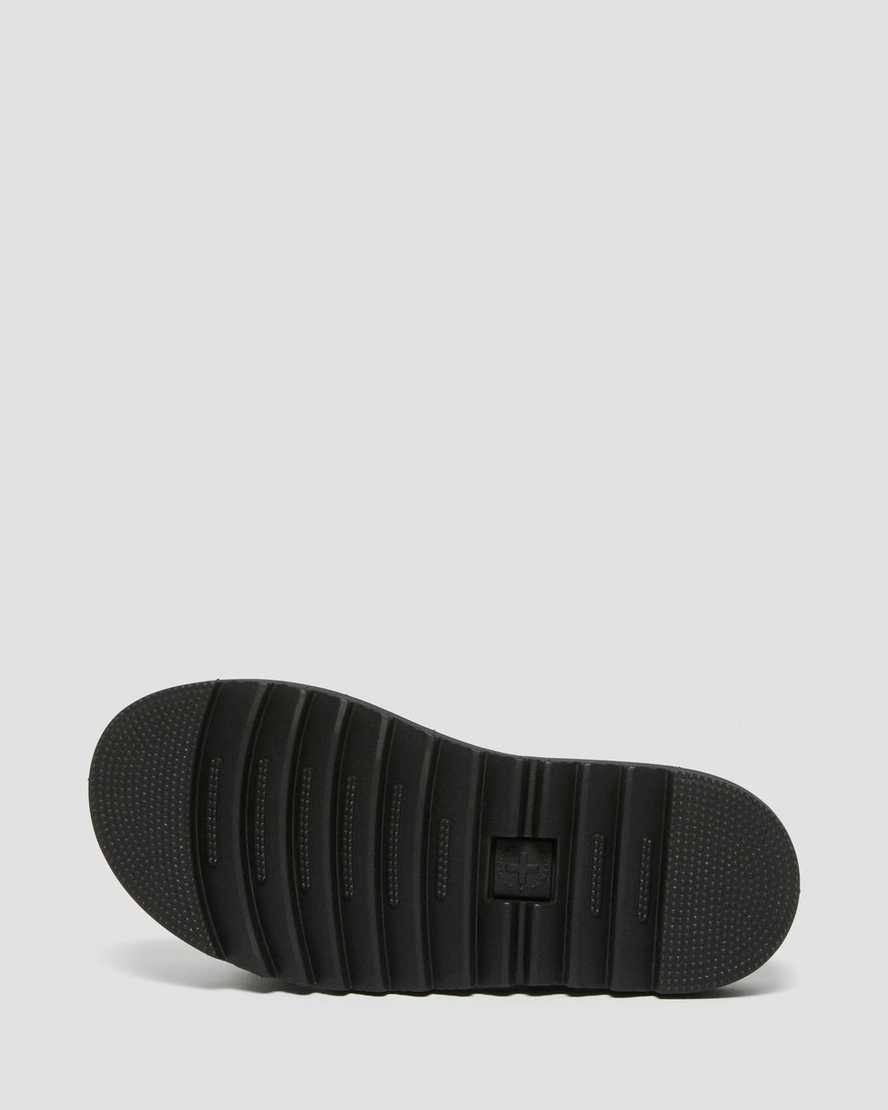 Dr Martens Junior Kyle Leather Kids' Sandals Black | IQXHAN948