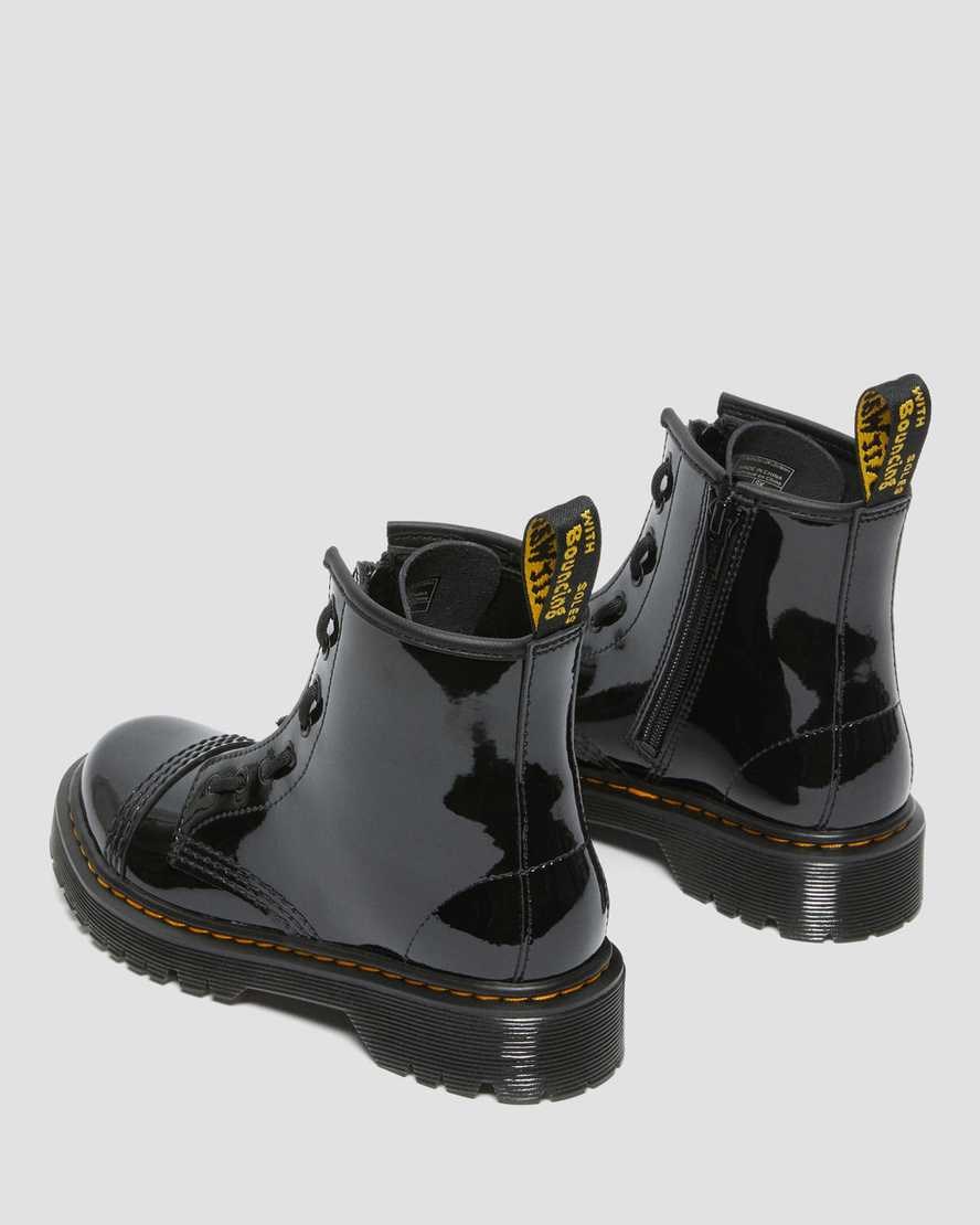 Dr Martens Junior Sinclair Bex Patent Leather Kids' Booties Black Patent Lamper | ZPVCJS954