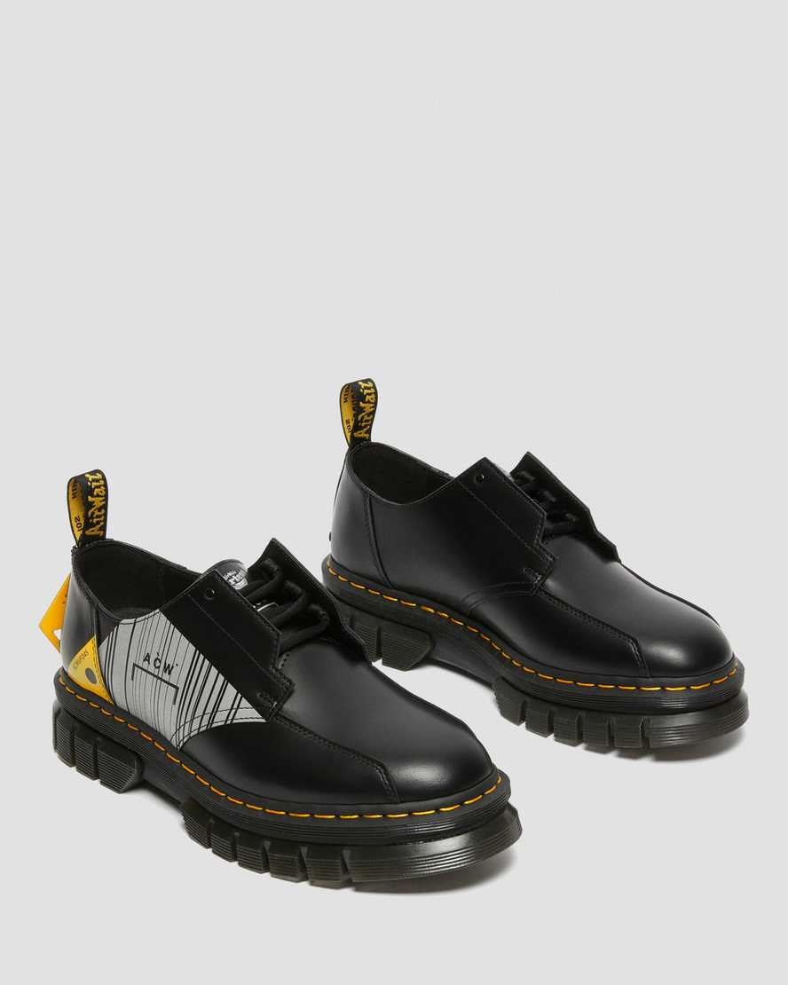 Dr Martens Rikard A-Cold-Wall Leather Men's Oxford Shoes Black Smooth Leather | OGDSLB784