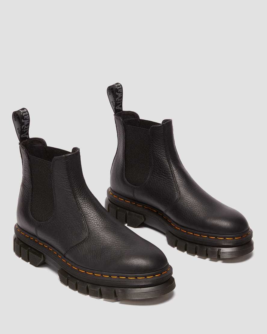 Dr Martens Rikard Lunar Leather Men's Ankle Boots Black | FNEGAX452