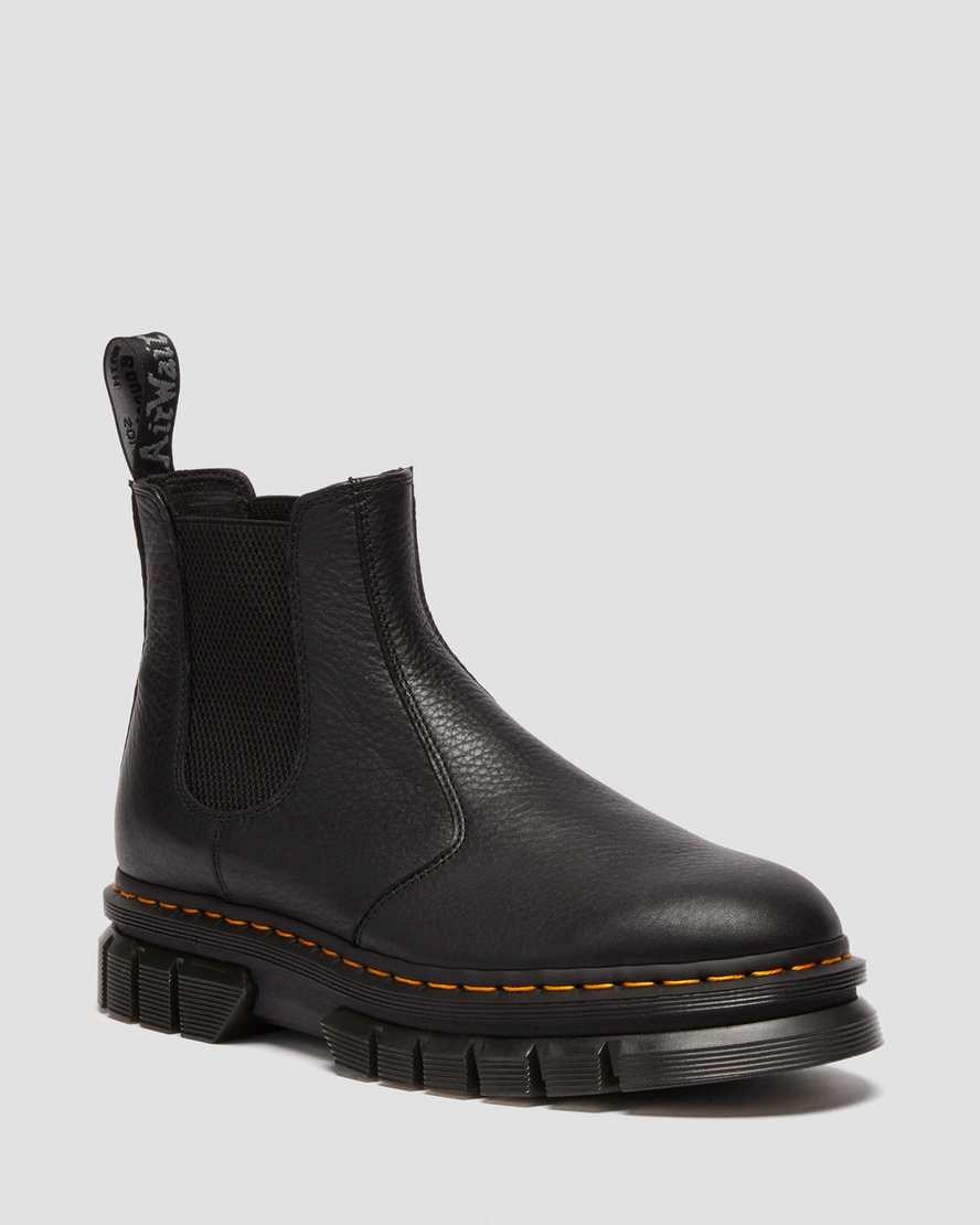 Dr Martens Rikard Lunar Leather Men\'s Ankle Boots Black | FNEGAX452