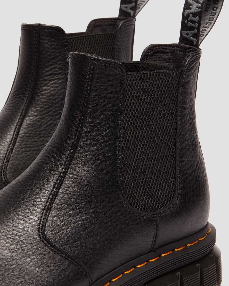 Dr Martens Rikard Lunar Leather Men's Chelsea Boots Black | UWQLTG456