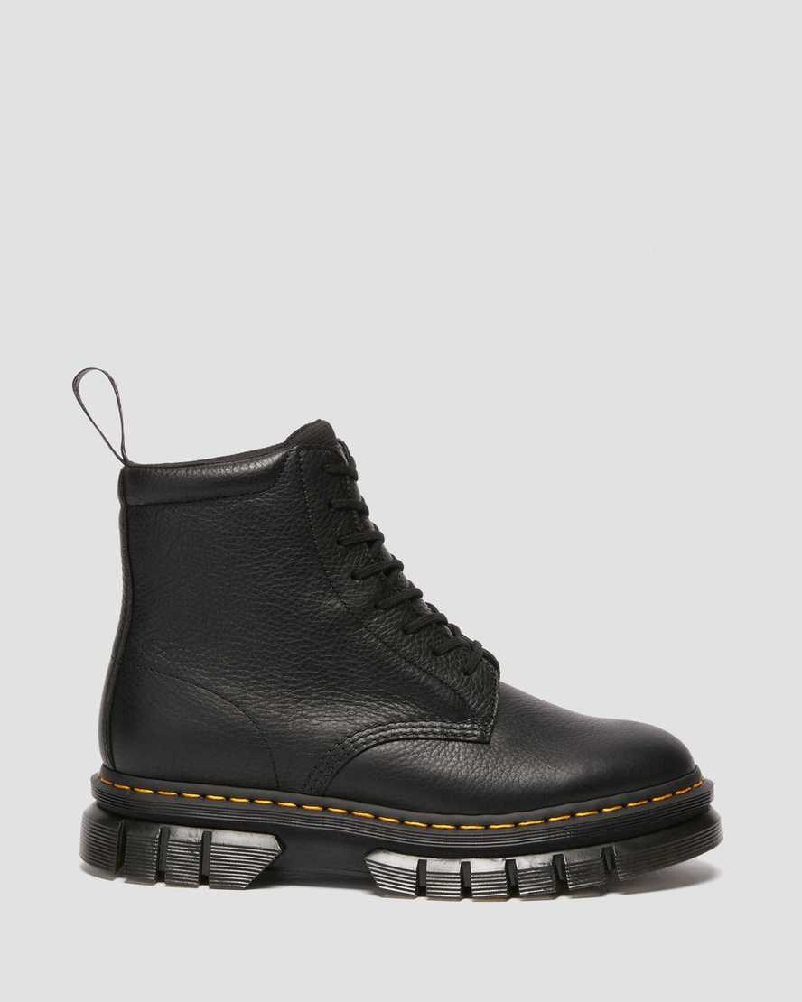 Dr Martens Rikard Lunar Leather Women's Lace Up Boots Black | PSORXJ013