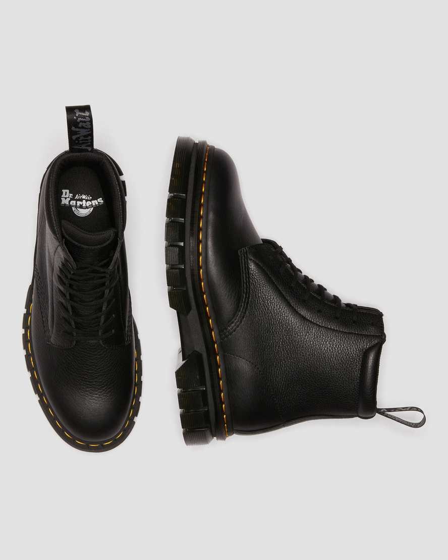 Dr Martens Rikard Lunar Leather Women's Lace Up Boots Black | PSORXJ013