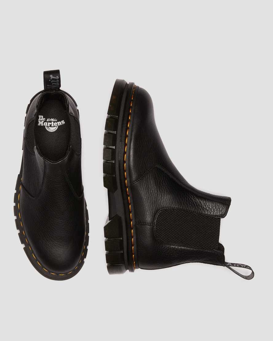 Dr Martens Rikard Lunar Leather Women's Chelsea Boots Black | TRFLPQ913