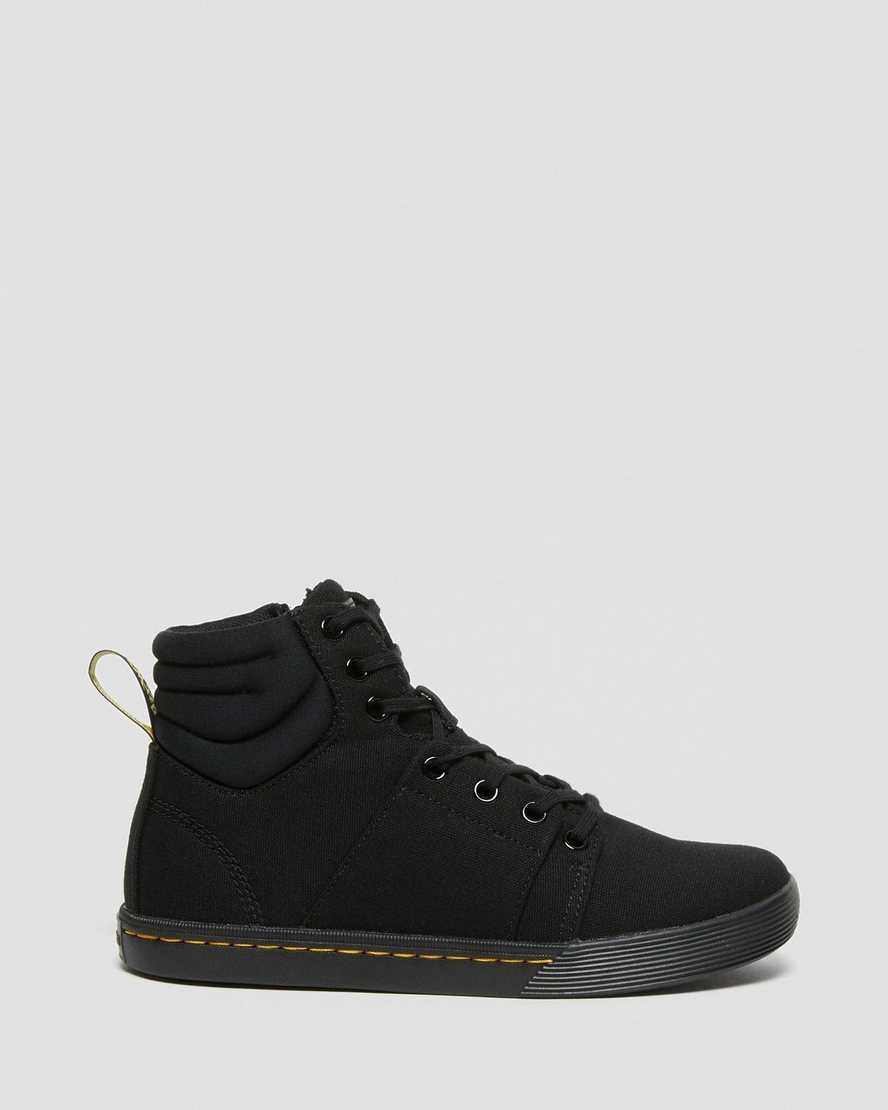 Dr Martens Rozarya Canvas Women's Ankle Boots Black | OHAZKY734