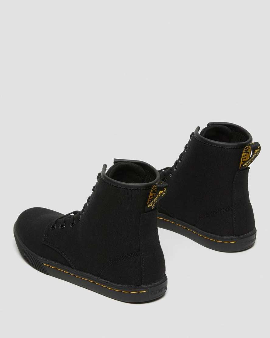 Dr Martens Sheridan Canvas Women's Ankle Boots Black Canvas | EPTJBK286