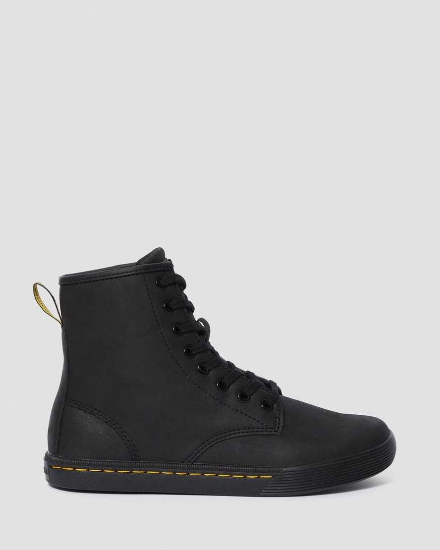 Dr Martens Sheridan Matte Women's Ankle Boots Black Mohawk Non Woven Synthetic | DWLKVT158