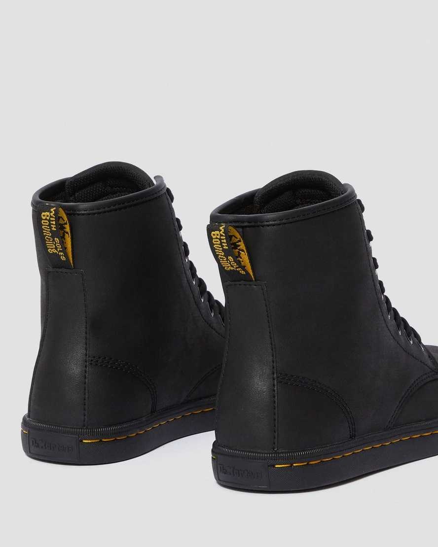 Dr Martens Sheridan Matte Women's Ankle Boots Black Mohawk Non Woven Synthetic | DWLKVT158