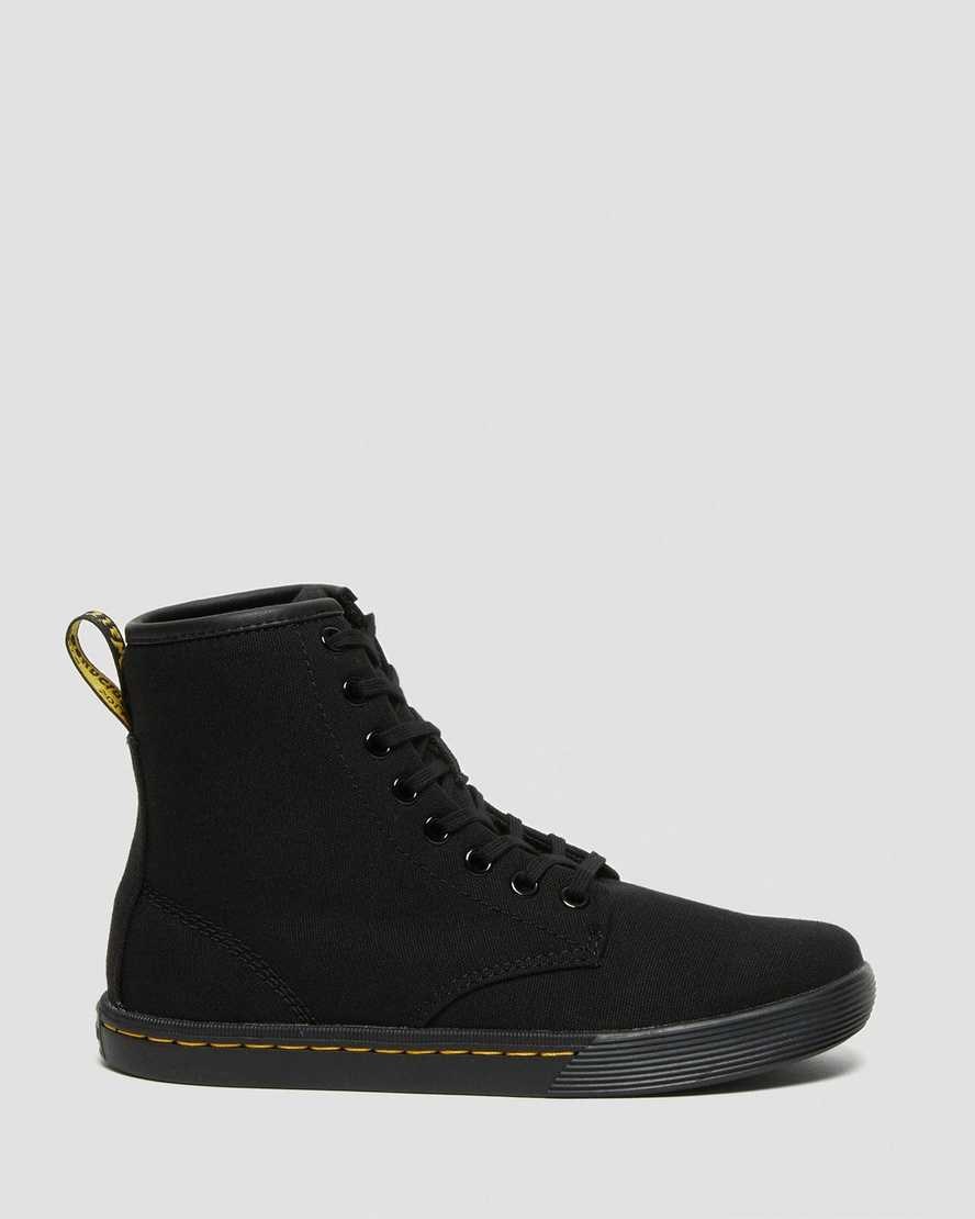 Dr Martens Sheridan Men's Canvas Boots Black Canvas | RYAFKI043