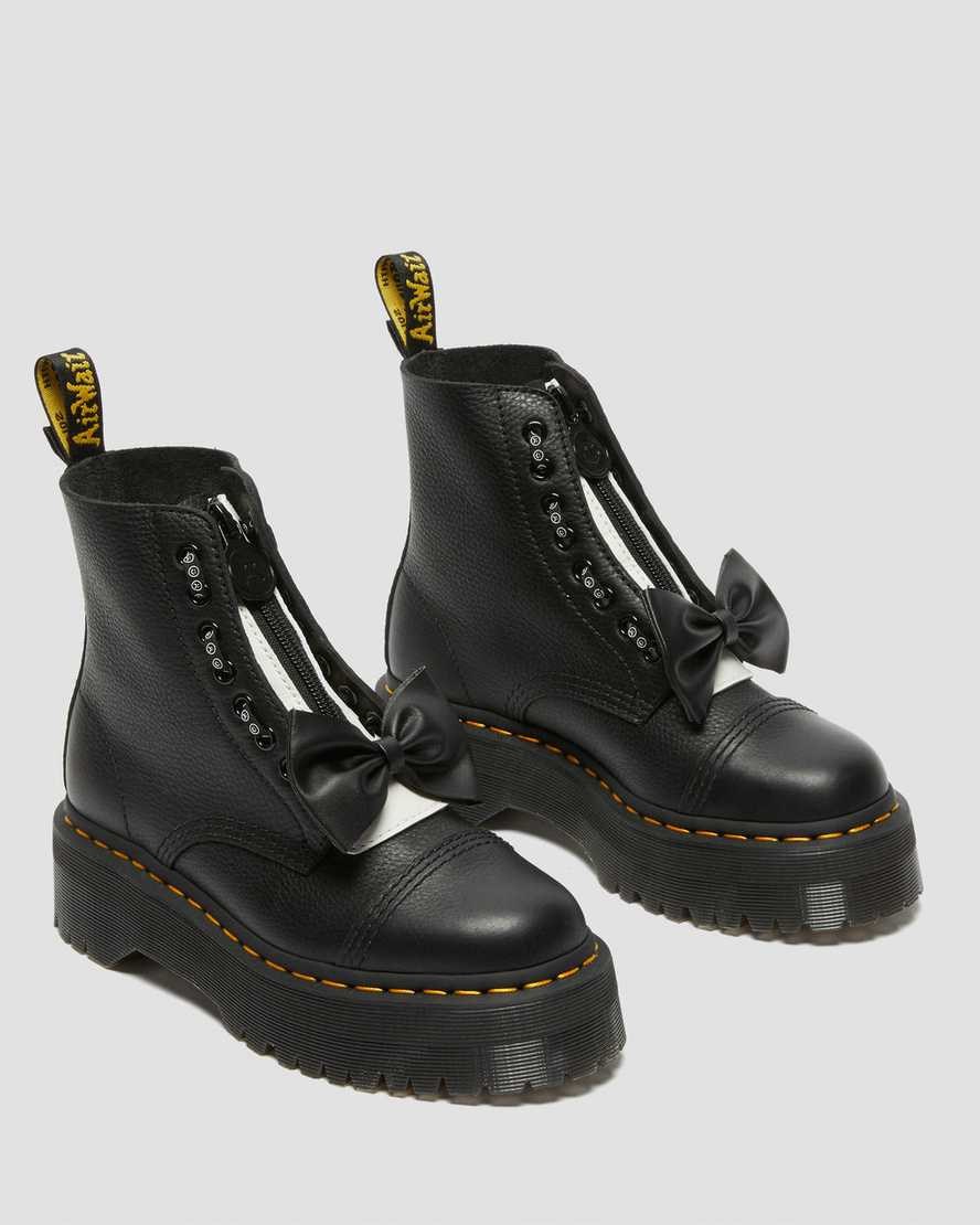 Dr Martens Sinclair Lazy Oaf Leather Women's Lace Up Boots Black Pisa | LXZBGK965