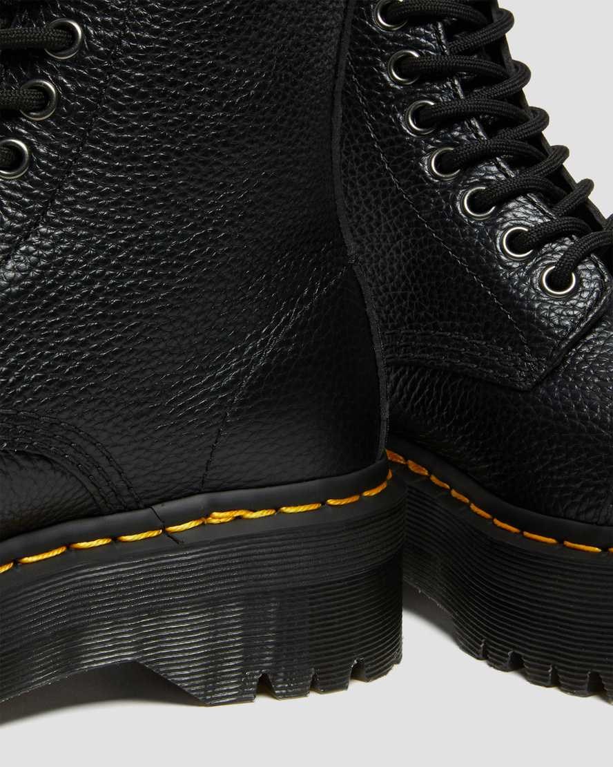 Dr Martens Sinclair Milled Nappa Leather Men's Zip Up Boots Black Milled Nappa Leather | ABKNXS685