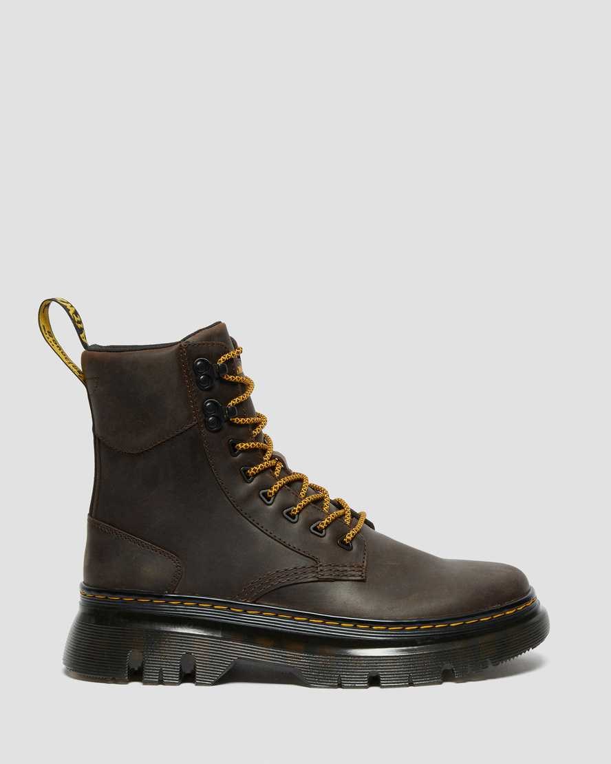 Dr Martens Tarik Crazy Horse Leather Men's Lace Up Boots Dark Brown Crazy Horse Leather | MGCWIQ798