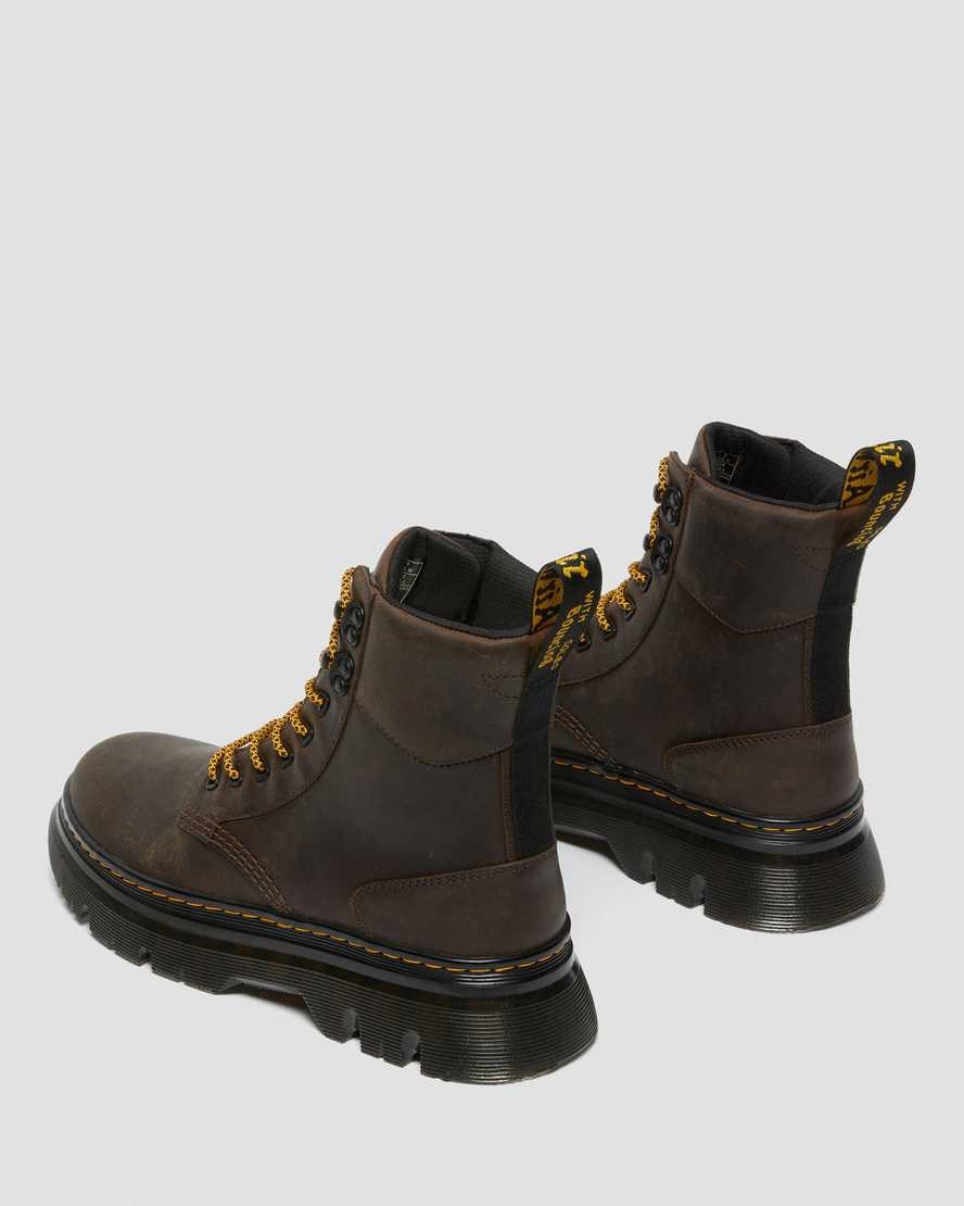 Dr Martens Tarik Crazy Horse Leather Men's Utility Boots Dark Brown Crazy Horse Leather | SAMCYD704