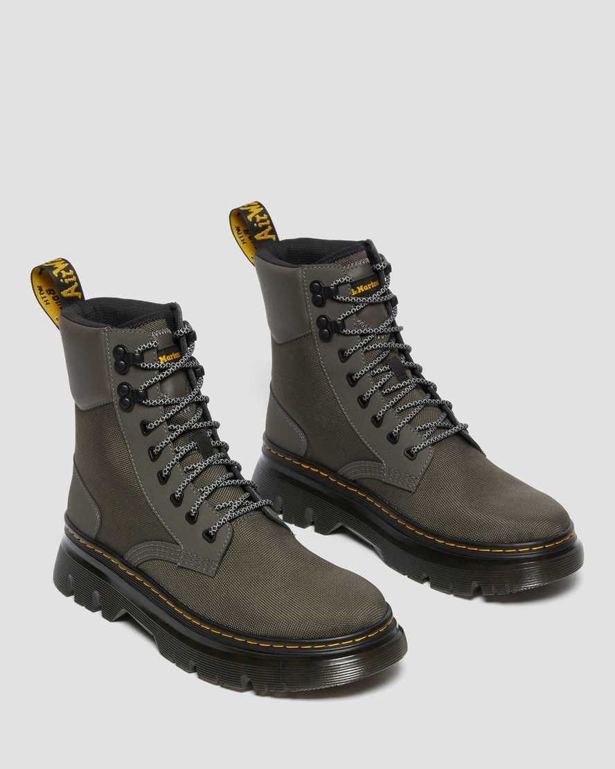 Dr Martens Tarik Utility Men's Canvas Boots Gunmetal | IQBULJ283