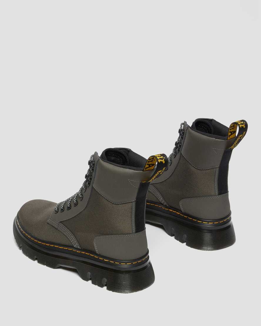 Dr Martens Tarik Utility Men's Canvas Boots Gunmetal | IQBULJ283