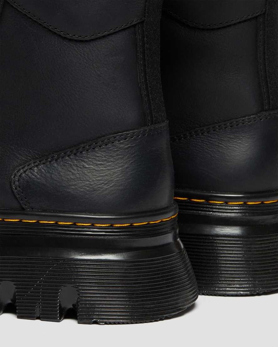 Dr Martens Tarik Wyoming Leather Men's Ankle Boots Black Wyoming | BJYIEU048