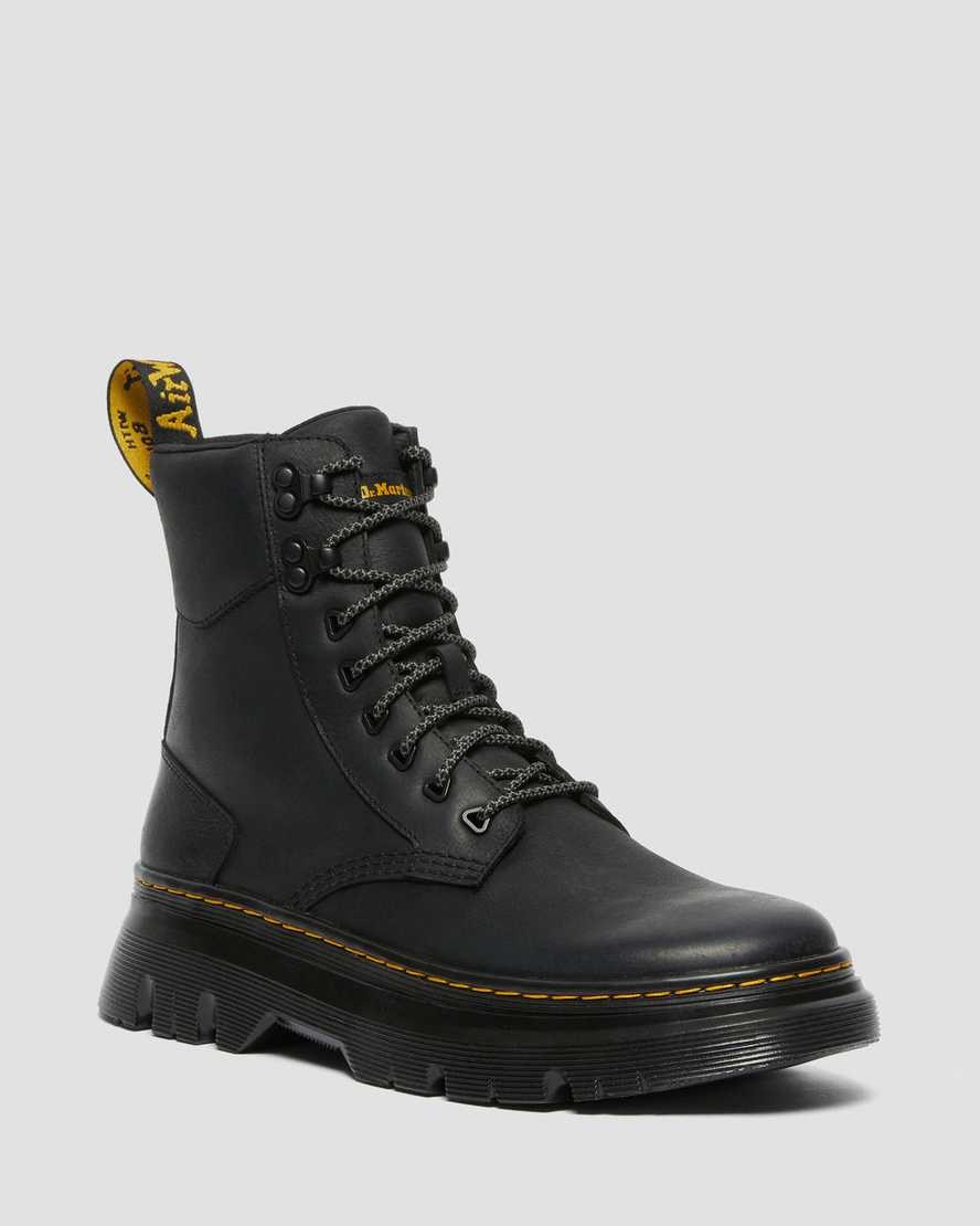 Dr Martens Tarik Wyoming Leather Men\'s Ankle Boots Black Wyoming | BJYIEU048