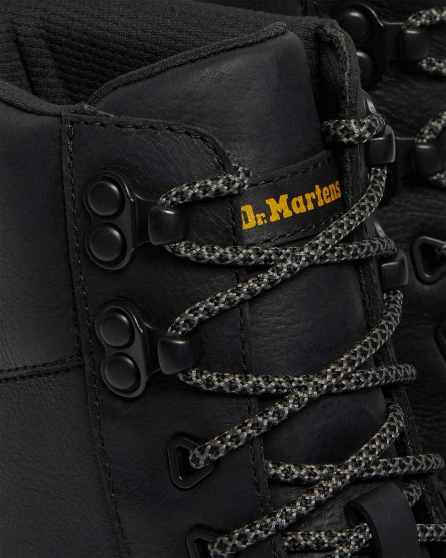 Dr Martens Tarik Wyoming Leather Men's Lace Up Boots Black Wyoming | OVRKNA152