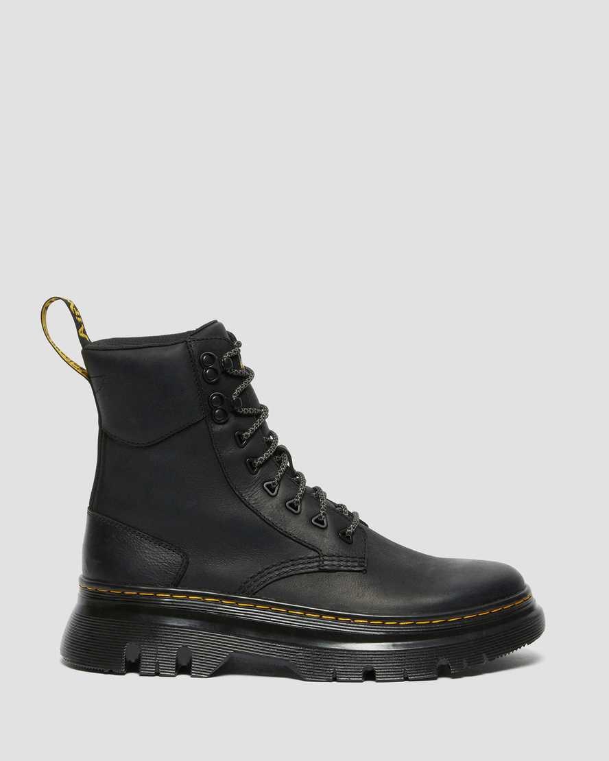 Dr Martens Tarik Wyoming Leather Utility Women's Ankle Boots Black Wyoming | FJEKIA476