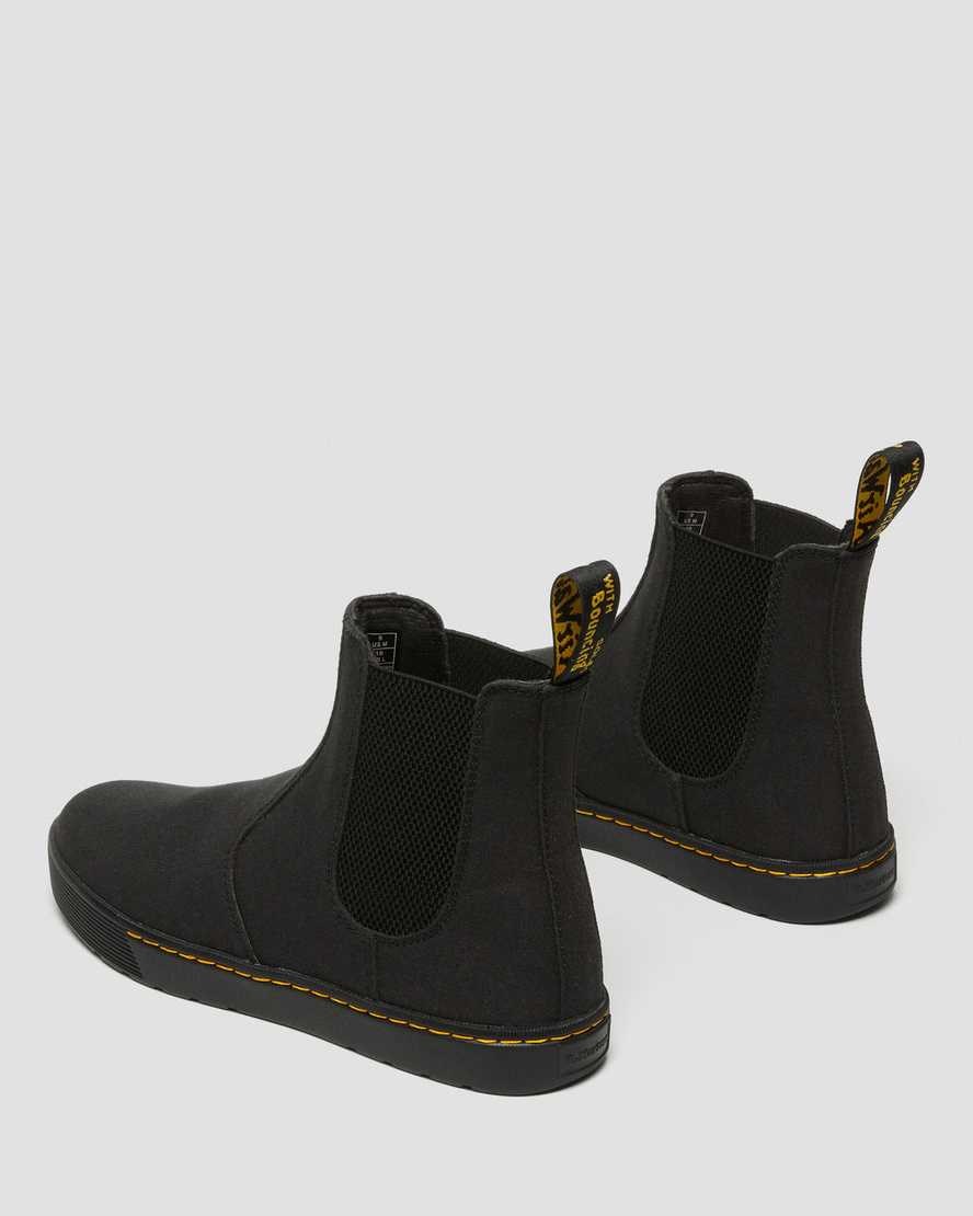 Dr Martens Tempesta Canvas Casual Men's Ankle Boots Black Canvas | ODFWQH501