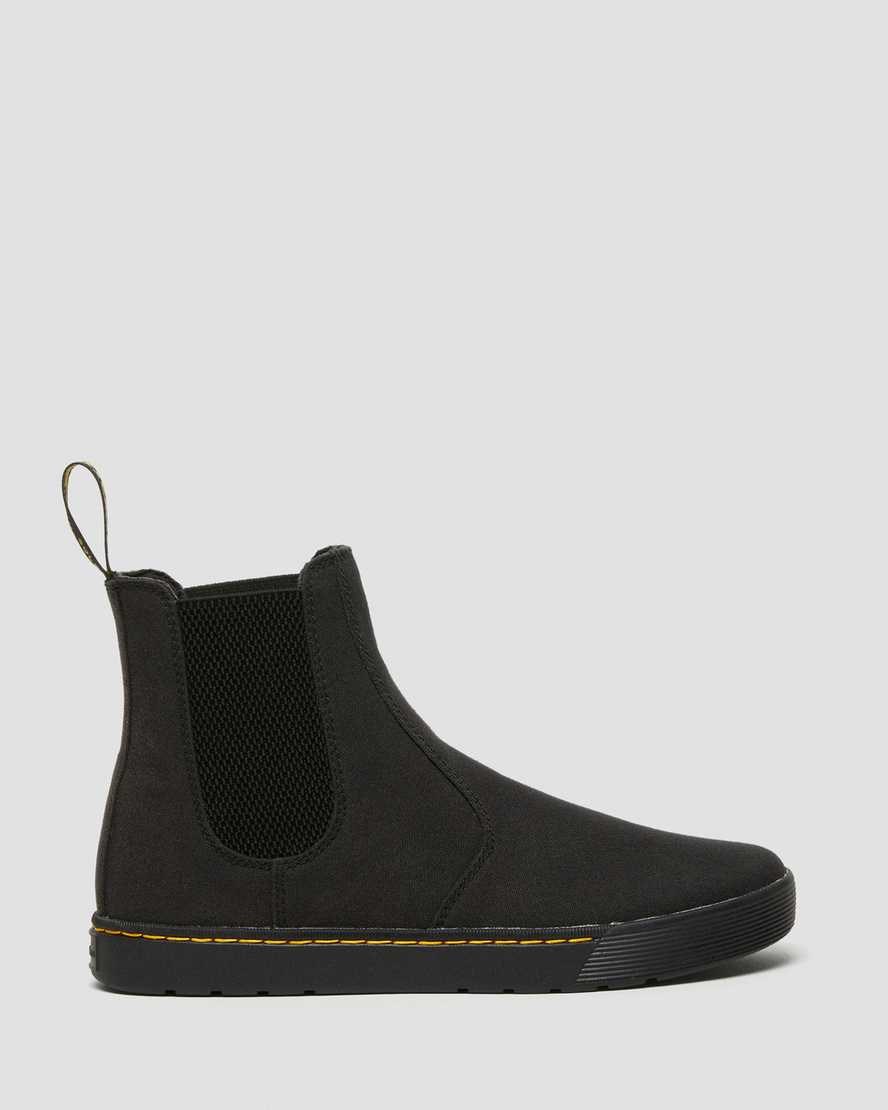 Dr Martens Tempesta Canvas Casual Men's Ankle Boots Black Canvas | ODFWQH501