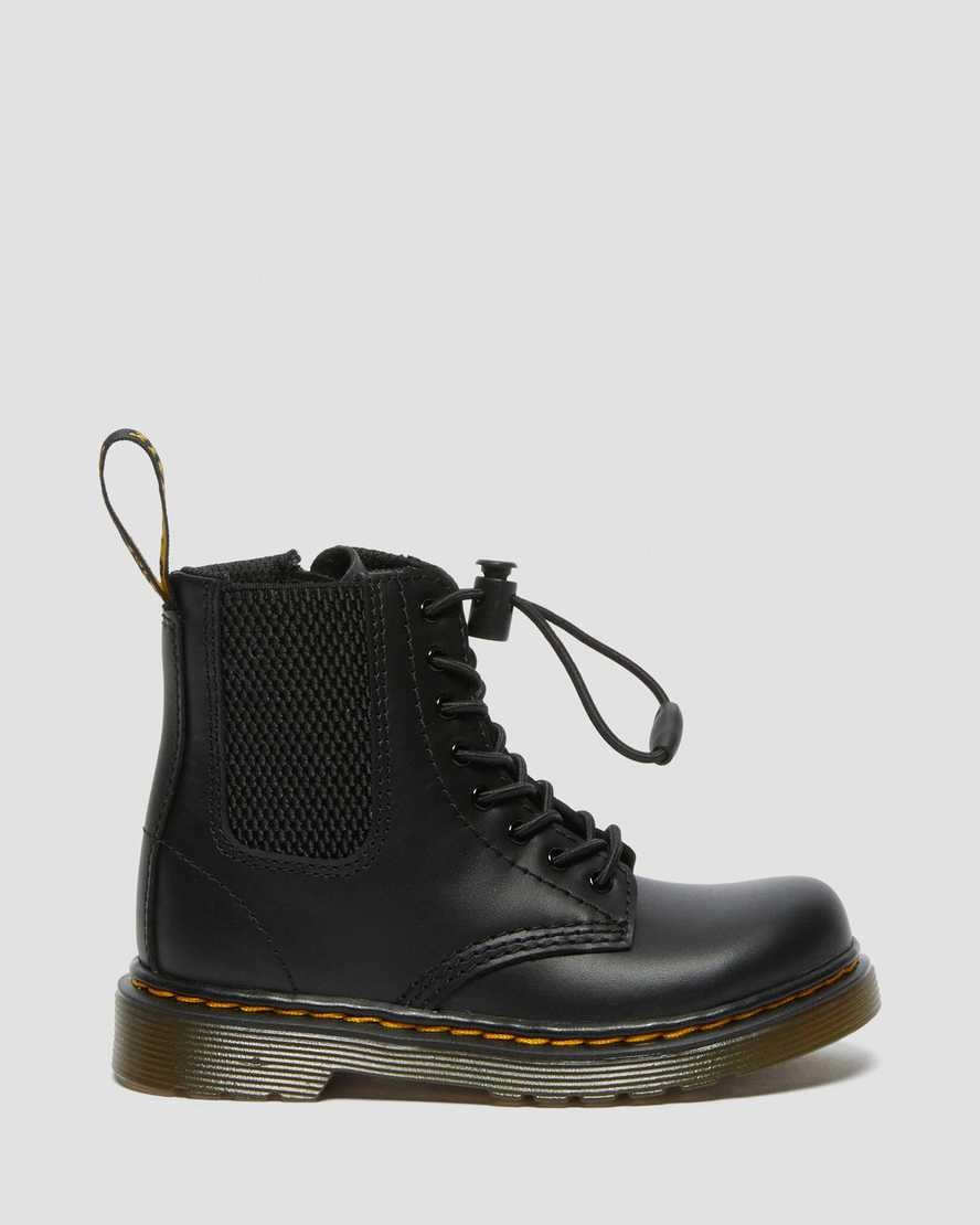 Dr Martens Toddler 1460 Harper Leather Kids' Booties Black Romario | GROWUX605