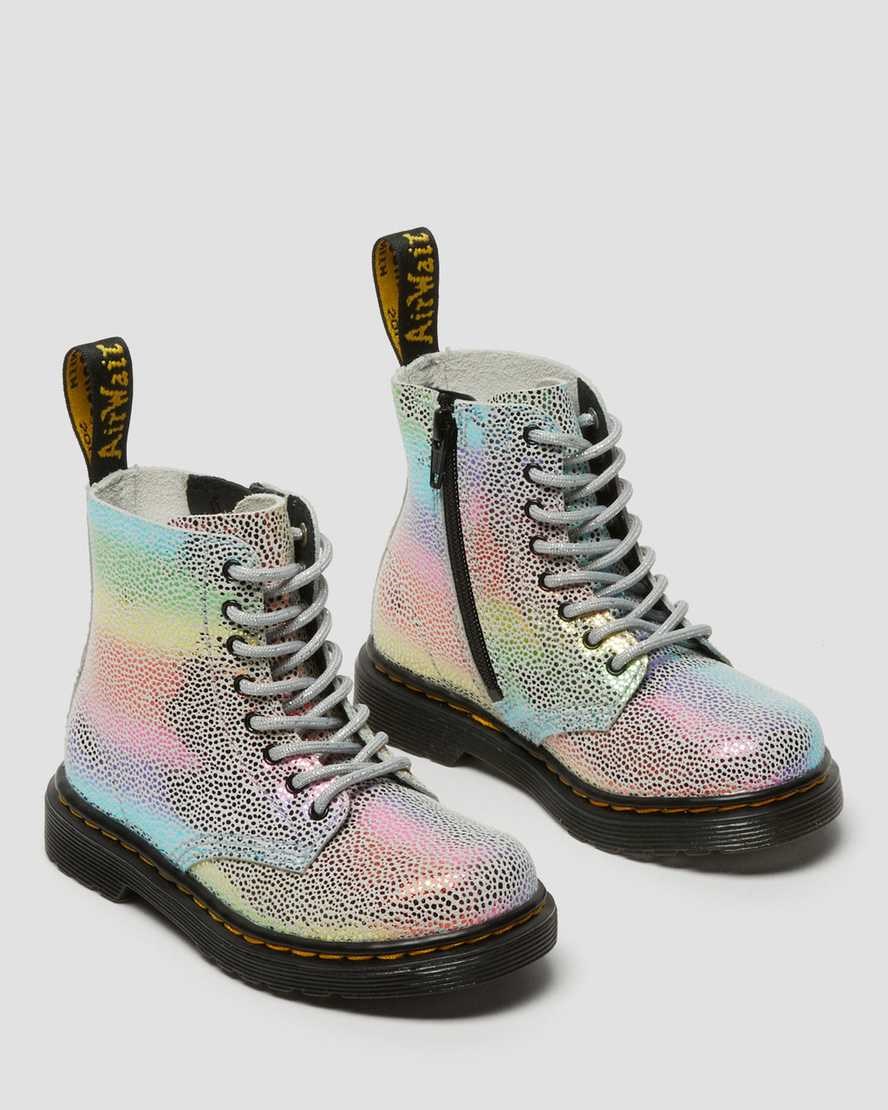 Dr Martens Toddler 1460 Pascal Iridescent Kids' Lace Up Boots Multi Kidray | YDTRMC524