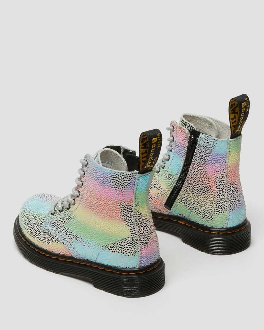 Dr Martens Toddler 1460 Pascal Iridescent Kids' Lace Up Boots Multi Kidray | YDTRMC524