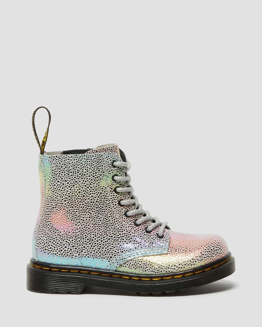 Dr Martens Toddler 1460 Pascal Iridescent Kids' Lace Up Boots Multi Kidray | YDTRMC524