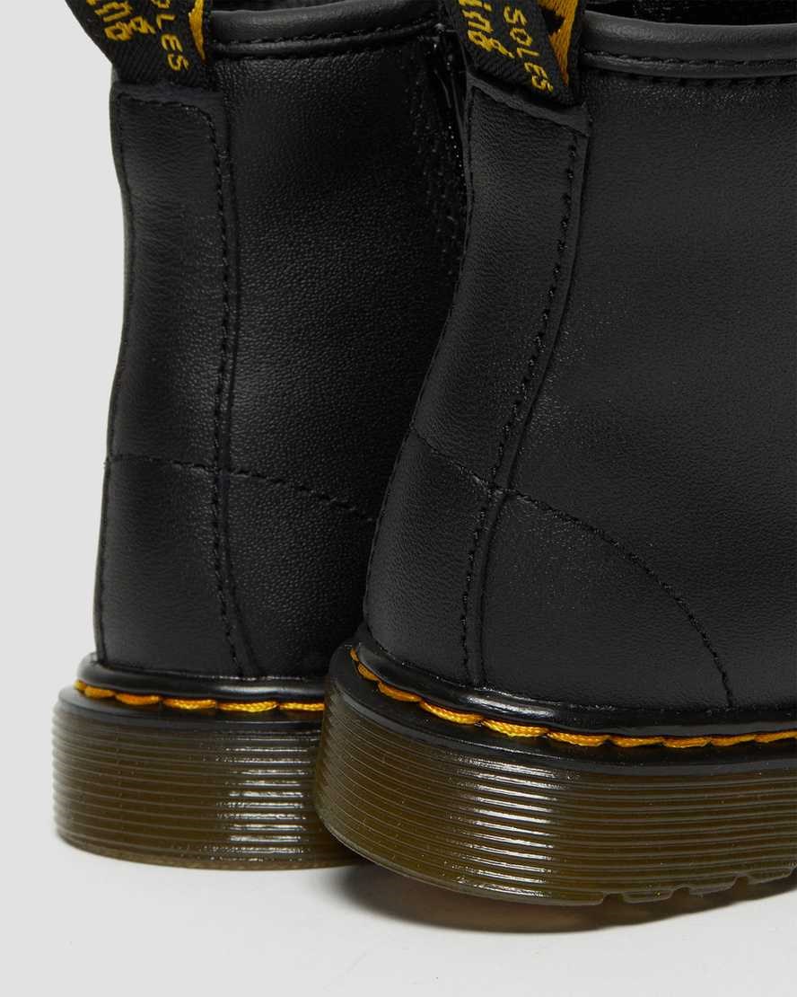 Dr Martens Toddler 1460 Softy T Leather Kids' Lace Up Boots Black Softy T | YAUMXC613